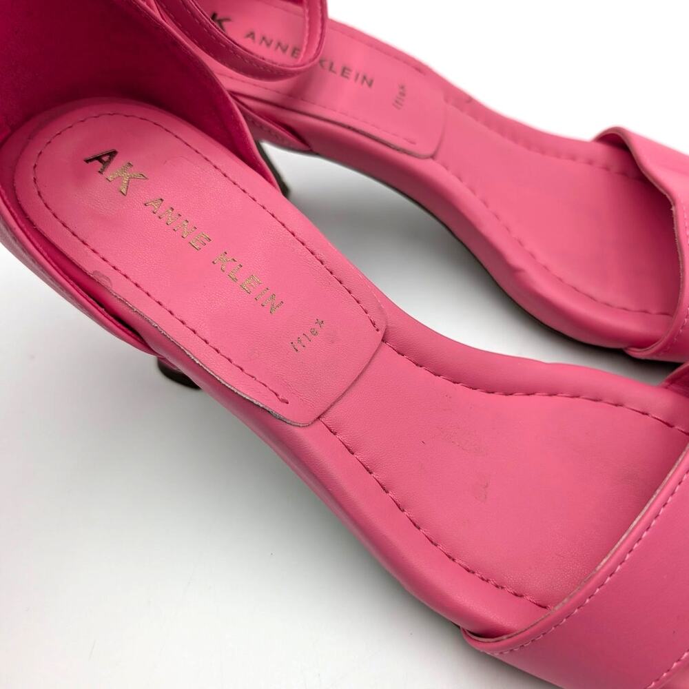 Anne Klein Jade Ankle Strap Sandals Open Toe Women's Pink Size US7M EU37 - Picture 8 of 9